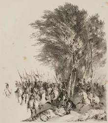 Lanzenreiter auf dem Marsch