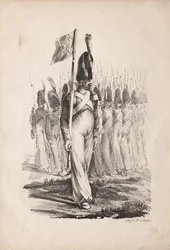 Militäruniformen: Sergeant der Karabiniers, allgemeiner Leitfaden, 1817-1818