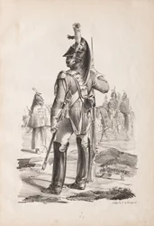 Militärische Kostüme: Grenadier der Königlichen Garde