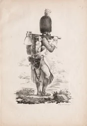 Militärische Kostüme: Infanteriepionier, 1817-1818