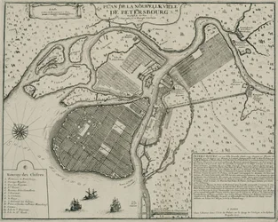 Karte von Petersburg