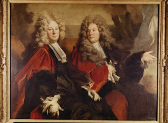 Porträt von Stadtrat Hugues Desnots und Stadtrat Bouhet, gewählt 1702