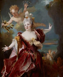 Porträt von Marie Anne de Châteauneuf, genannt Mademoiselle Duclos, in der Rolle der Ariadne, ca. 1712