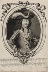 Graviertes Porträt von Louis, Herzog von Burgund (1682-1712)