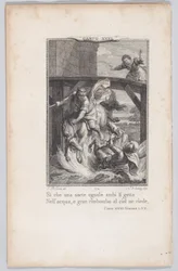 Canto 31, Strophe 70, aus Orlando Furioso, 1774