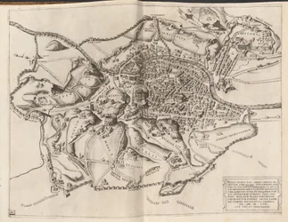 Topographische Karte des antiken Rom