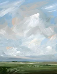 Friedliche Wolkenlandschaft