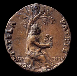 Medaille darstellend Lorenzo de Medici, genannt der Prächtige