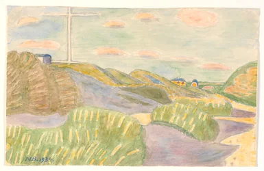 Von der Vejlby-Klippe. Aussicht ins Landesinnere