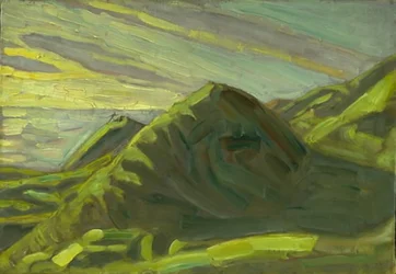 Klippen bei Røsnæs. Abend