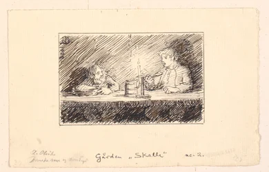 Illustration zu Strandvarslet und Kirkegrimen