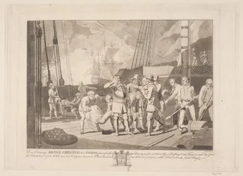 Christian IV in der Seeschlacht bei Femern, 1644