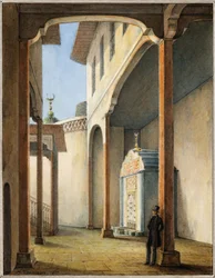Dichter Alexander Puschkin im Palast von Bahçesaray, 1837