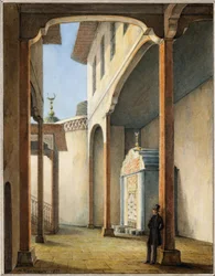 Puschkin im Palast des Khan von Bachtschissarai