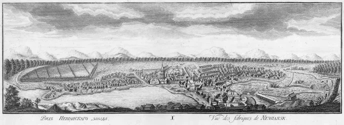 Ansicht der Nevyansk Eisenwerke, 1769