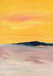 Abstrakter Goldener Horizont