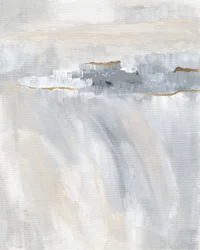 Abstrakter grauer goldener Horizont