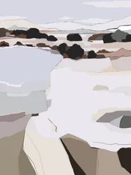 Abstrakte Winterlandschaft