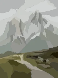 Alpiner Bergpfad