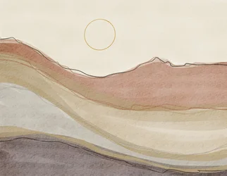 Boho-Wüstenlandschaft