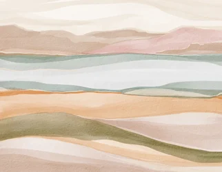 Ruhige Aquarelllandschaft