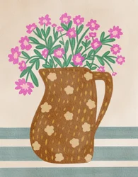 Charmanter Blumenkrug