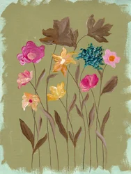 Bunte Wildblumen Garten