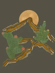 Wüstenkakteen Mond