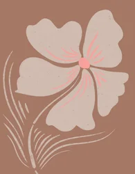 Erdiger Boho-Blüte