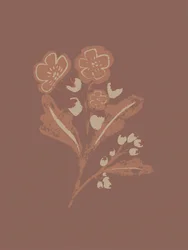 Erdige botanische Blüten