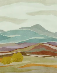 Geschichtete Berglandschaft
