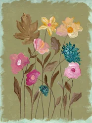 Malerische Gartenblüten