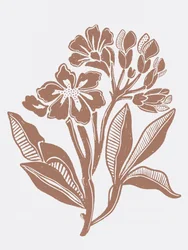 Rustikale Blumenillustration