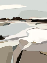 Serene Abstrakte Landschaft