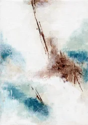 Texturiertes Blau-Braunes Abstrakt
