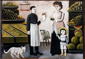 Obststand, von Niko Pirosmani