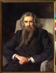 Porträt des Philosophen und Schriftstellers Vladimir Solovyov