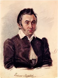 Porträt des Dekabristen Nikita Murawjow 1797-1843, 1836
