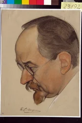 Porträt von Gueorgui Vassilievitch Tchitcherine