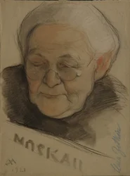 Porträt von Clara Zetkin 1857-1933, 1921