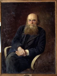 Porträt des Schriftstellers Nikolay N. Zlatovratsky