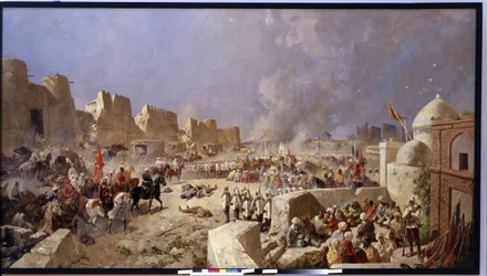 Die russische Armee erobert Samarkand (Usbekistan)