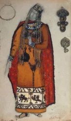 Wagner, Isolde / Figurine von Roerich