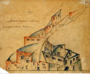 Projekt des Kollektivhauses, 1920