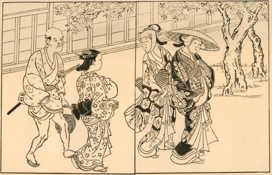 Drei Frauen und männlicher Diener, 1730, 1924