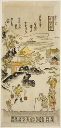Abendrot in Nojima, Nr. 7 aus der Serie "Acht Ansichten von Kanazawa"