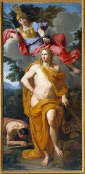 Apollo von Minerva gekrönt