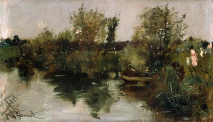Idyllische Flusslandschaft