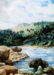 Landschaft in Eromanga, Neue Hebriden, 1908