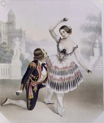 Fanny Cerrito (1817-1909) und S. Leon vom Her Majesty